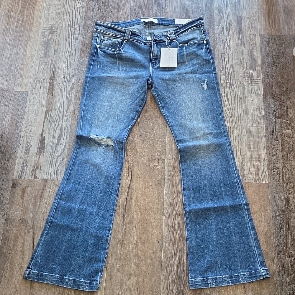 Women's Blue Flared Jeans